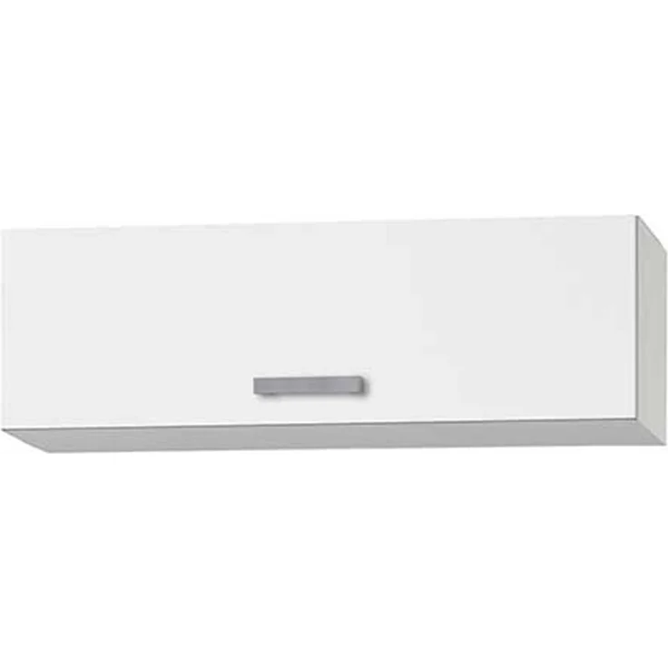 Klappen-Oberschrank Optimal / Opti-Kult, Holzwerkstoff, Kunststoff, Weiß, 100 x 35 x 35 cm – Bild 1