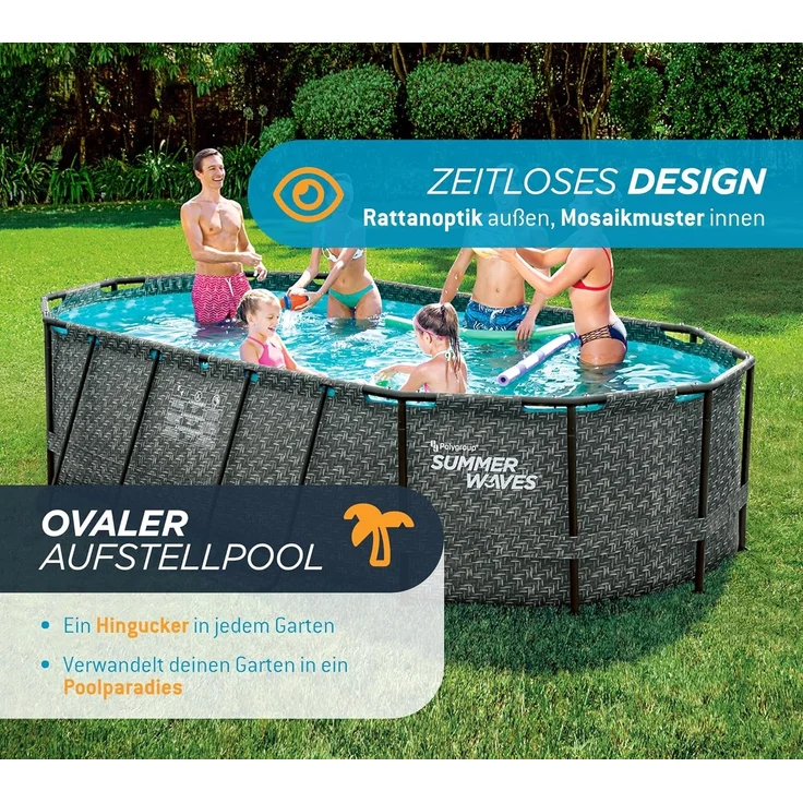 Summer Waves Active Frame Pool | Aufstellpool oval – Bild 4