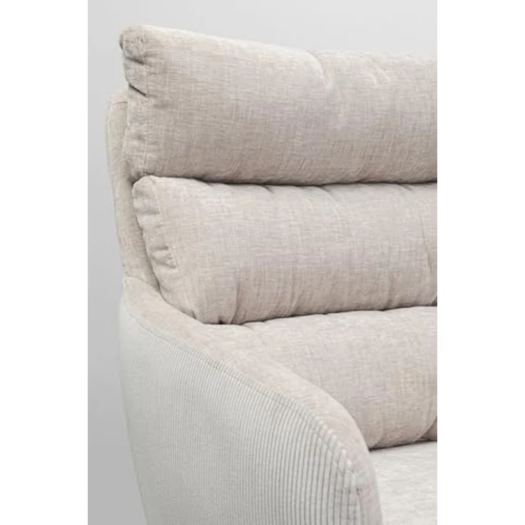Kare Design Drehstuhl Bosse, Grau, rustikal, 49 cm Sitzhöhe, Esszimmerstuhl, Polsterstuhl, mit Armlehnen, 360 Grad drehbar, Wohnzimmer, 89 x 59 x 69 cm (H/B/T) – Bild 7