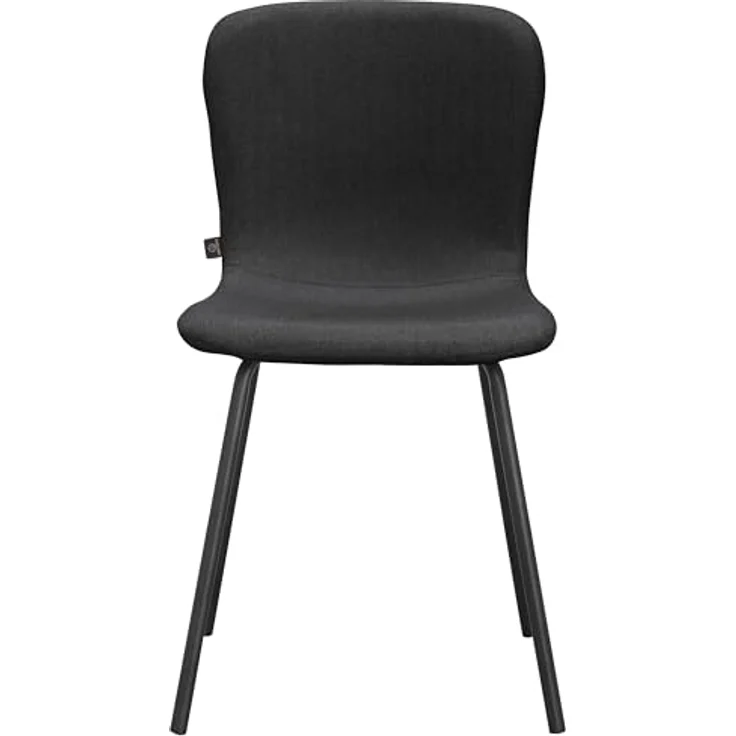 Ulmar | Esszimmerstuhl 2er-Set Stoff Anthrazit – Gepolsterte Stühle mit modernem Design für Küche & Wohnzimmer – Bild 2