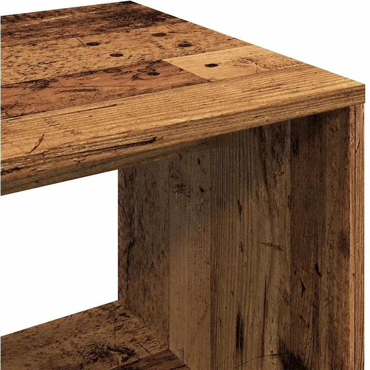 vidaXL Kleiderständer Altholz-Optik 80x40x110 cm Holzwerkstoff 856668 – Bild 7