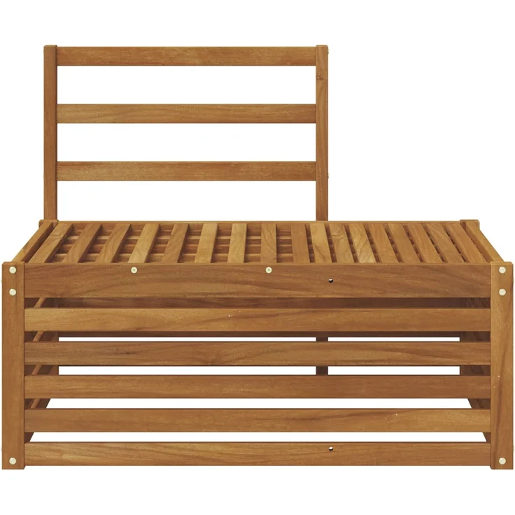 vidaXL Outdoor End Sofa Natur 91 x 63 x 73 cm Massivholz Akazie 900504 – Bild 4