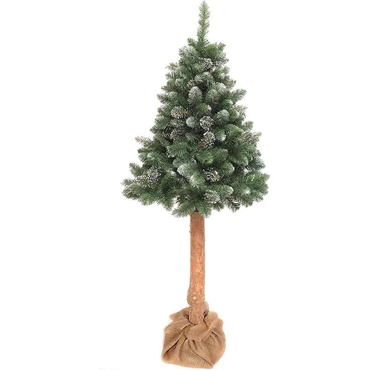 QLS Künstlicher Weihnachtsbaum NK5, Kieferbaum, Tannenbaum auf Stamm 150-220 cm Christbaum