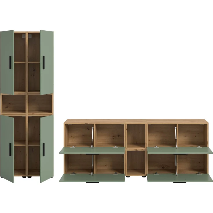 The One Wohnkombination in Smoke Green Nachbildung – Bild 3