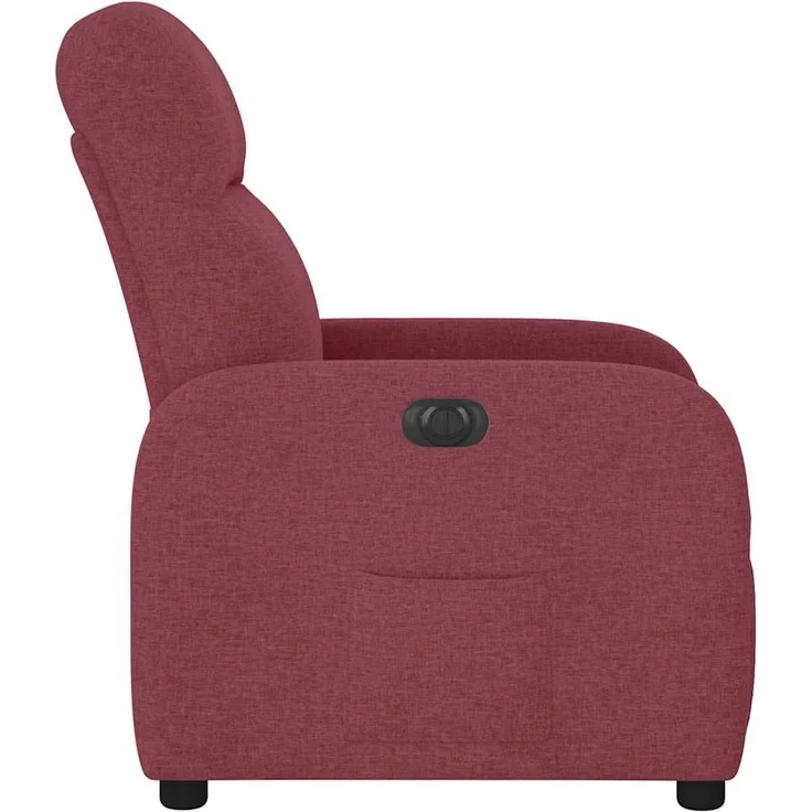 vidaXL Relaxsessel Elektrisch Weinrot Stoff 3302955 – Bild 5