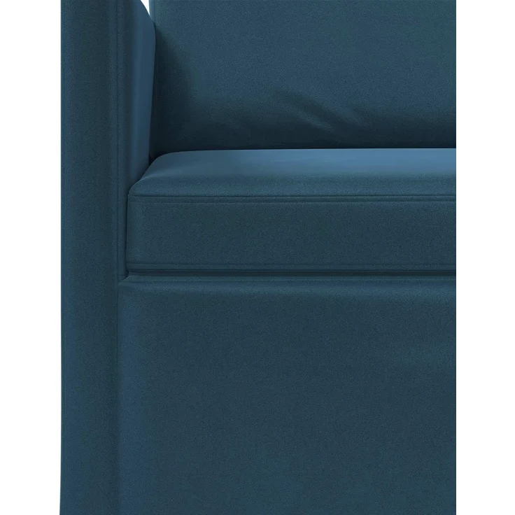 vidaXL 3-Sitzer Sofa Blau 190 x 81 x 82 cm Samt (V) 42041129 – Bild 5