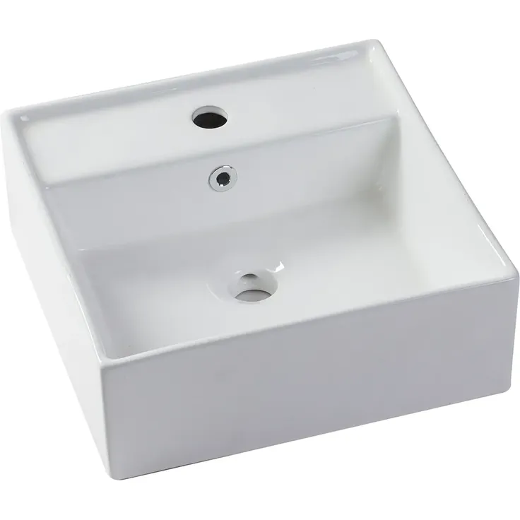 Vente-unique - SATARA Waschbeckenmöbel Holz, Platte Beige - B 46 cm x H 46 cm x L 80 cm – Bild 5