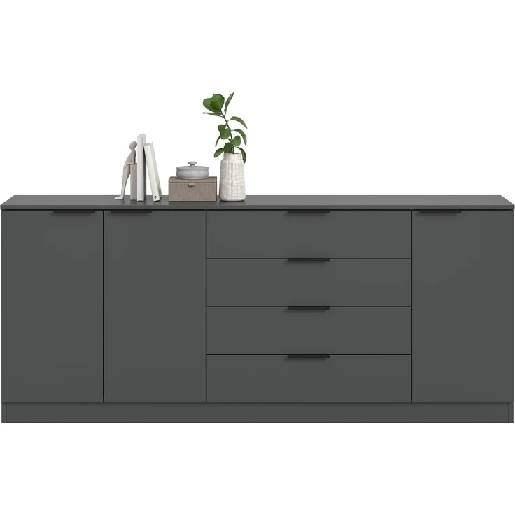 Kommode (B/H/T: 185x80x35 cm) in anthrazit – Bild 2