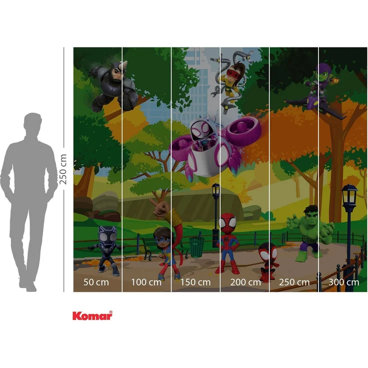 Komar Fototapete Digitaldruck Vlies - Spidey Scavenger Hunt - Größe 300 x 250 cm, glatt, bedruckt, (Packung, 1 St), Kinderzimmer – Bild 3