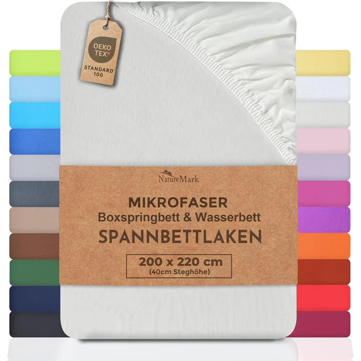 NatureMark Waschhandschuh Waschhandschuhe 500 gsm (10er-Set), 100% Baumwolle (10-St), Premium Frottier Waschhandschuhe, 15x21cm, Schoko braun – Bild 1