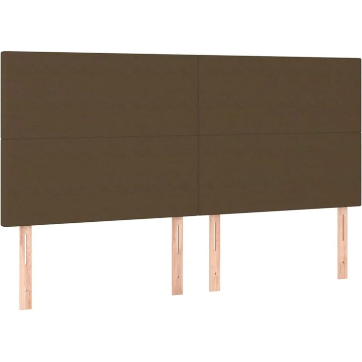 vidaXL Kopfteile 4 Stk. Dunkelbraun 90x5x78/88 cm Stoff 3116069 – Bild 2