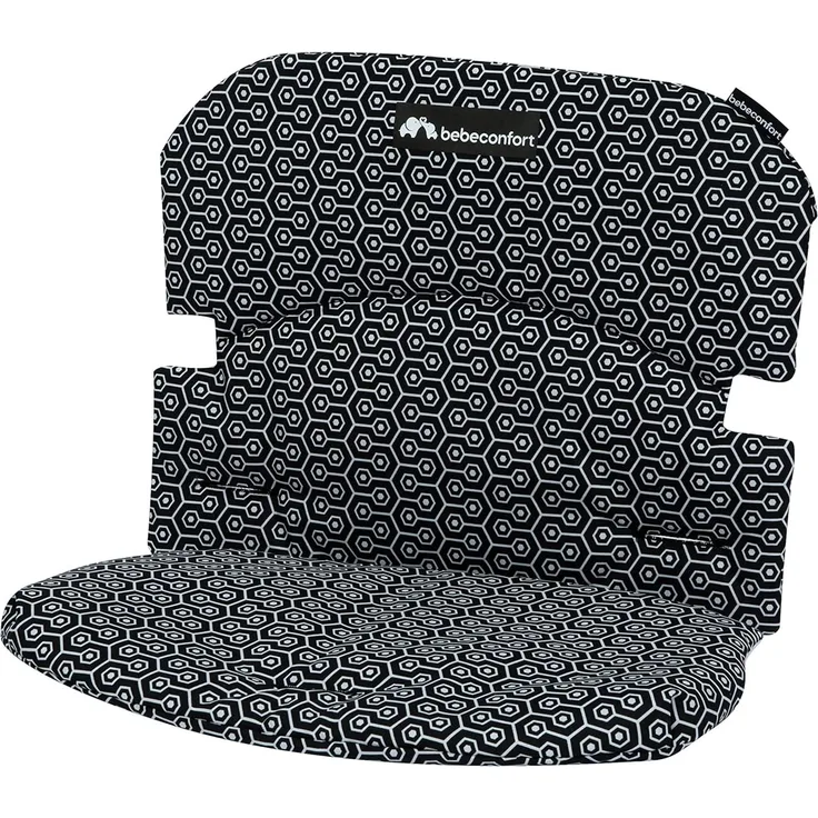 Bebeconfort Original Sitzkissen, passend für Bébé Confort Timba Hochstuhl, gemütliche Sitz-Auflage, schnelle & einfache Befestigung, maschinenwaschbar bei 30°C, bietet Extra viel Komfort, Geometric