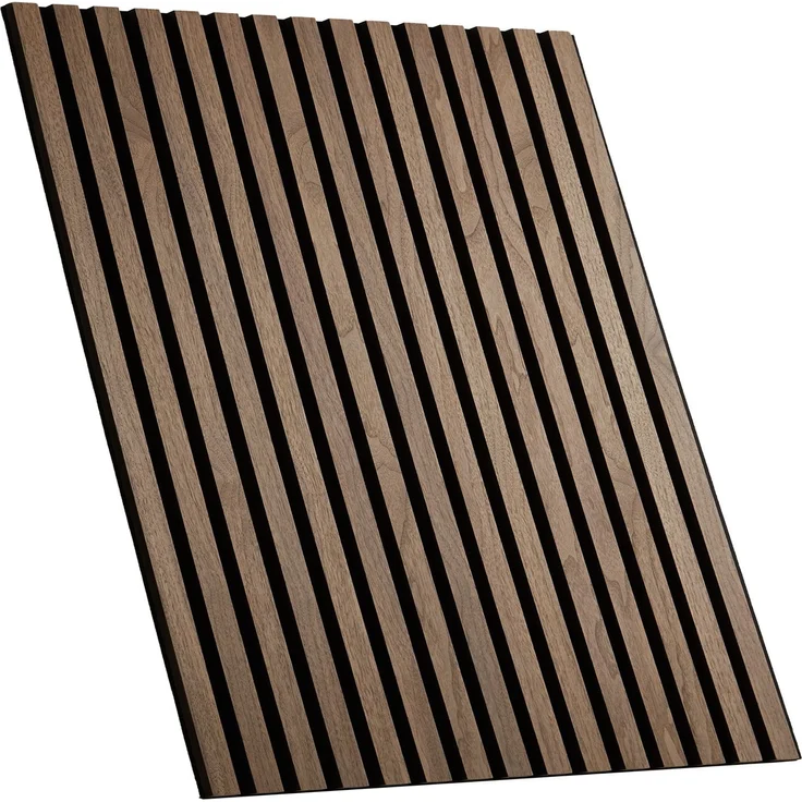 Akustikpaneele Holz 60 x 60 cm 2 Paneele Braun Wandpaneele Deckenpaneele 3D Wandpaneel Wandverkleidung Dekorpaneel – Bild 4