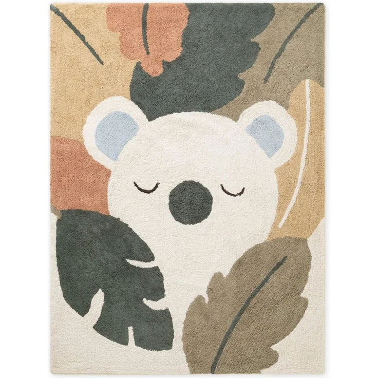 Hanse Home Kinderteppich Rio - Pflegeleichter Teppich Junge Mädchen, rutschfest & Waschbarer Formteppich Koala, Kinderzimmer Weicher Spielteppich, Spielunterlage - Creme Multifarben, 140x200 cm – Bild 2