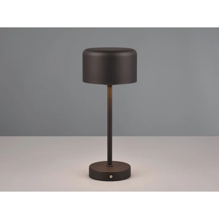 Reality Leuchten 'Jeff' LED Akku Tischleuchte inkl. 1.5 Watt LED, 4 fach Touch, Metall schwarz matt, Ø 10 x H 30 cm – Bild 3