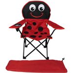 Kinder Anglersessel mit Getränkehalter und Tasche Motiv Marienkäfer