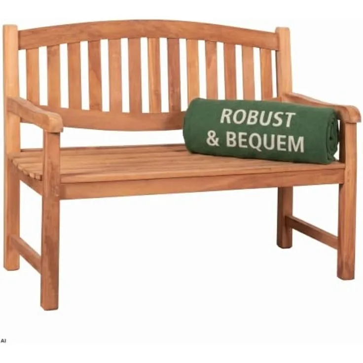 MR. DEKO Gartenbank Bradford Teak 120 cm