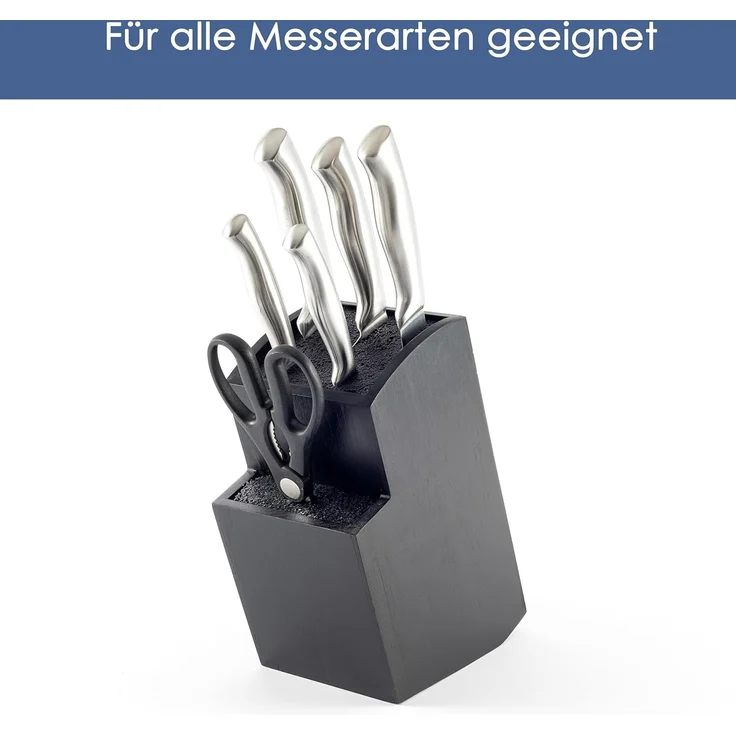 Hanseküche Messerblock Messerblock Quadratisch (1tlg), Messerhalter ohne Messer – Bild 3