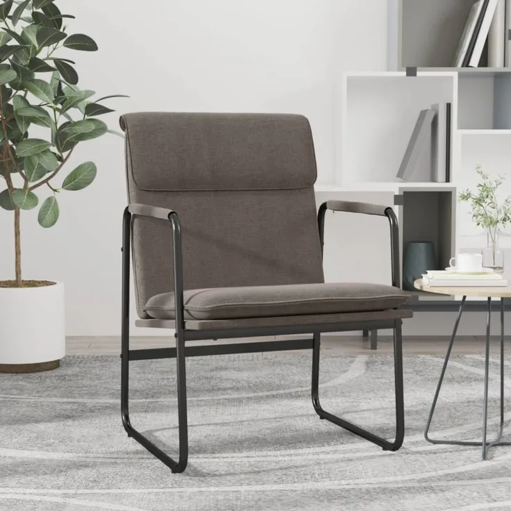 vidaXL Loungesessel Taupe 55x64x80 cm Stoff 351347
