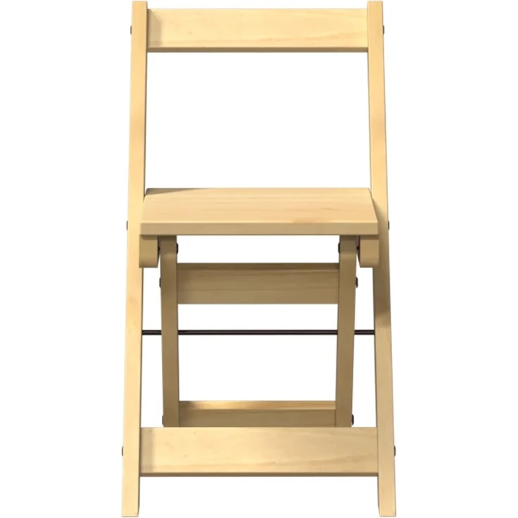 vidaXL Esszimmerstühle Klappbar 4 Stk. Corona Wachsbraun Massivholz 4013434 – Bild 4