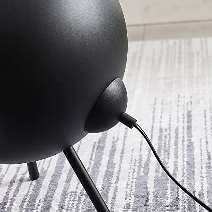 Lindby Tischleuchte Muriel, Metall, Schwarz IP20, 1x60 W – Bild 6