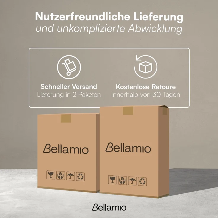Bellamio 'Vist' Waschmaschinen Trockner Schrank mit Schublade, graphitschwarz, Waschturm mit ausziehbarer Ablagefläche, Hochschrank mit Wandanschluss – Bild 9