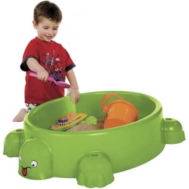 Paradiso Toys 743 – Outdoor – Sandkasten Schildkröte + Deckel,grün – Bild 3