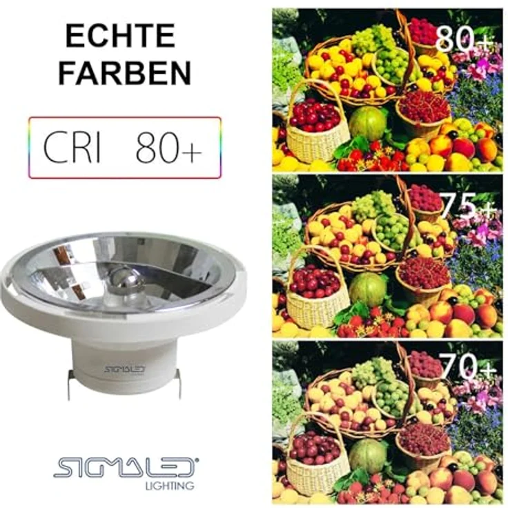 Sigmaled lighting, LED-Spot AR111 G53, 14 W (entspricht 120 W Halogen), 12V AC/DC, Neutralweißes 4000 K, 1050 Lumen, AR111 LED-Leuchtmittel – Bild 3