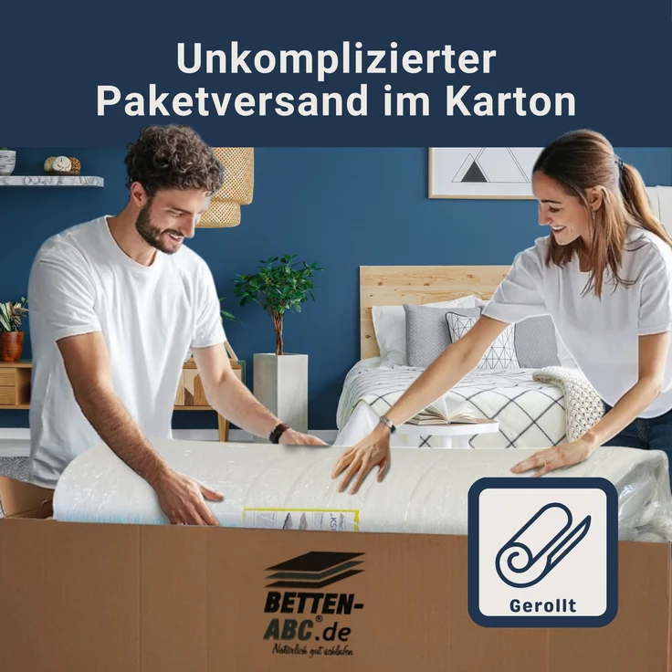 Betten-ABC Dream Spezial – Sondermaß-Kaltschaum- matratze mit 7 Zonen, Härtegrad 2,5, Höhe ca. 13 cm, Größe: 145x205 – Bild 8