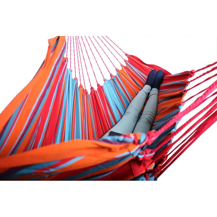 MacaMex Hängesessel Cayo Gigante Sunset XL, Rot/Multicolor – Bild 3