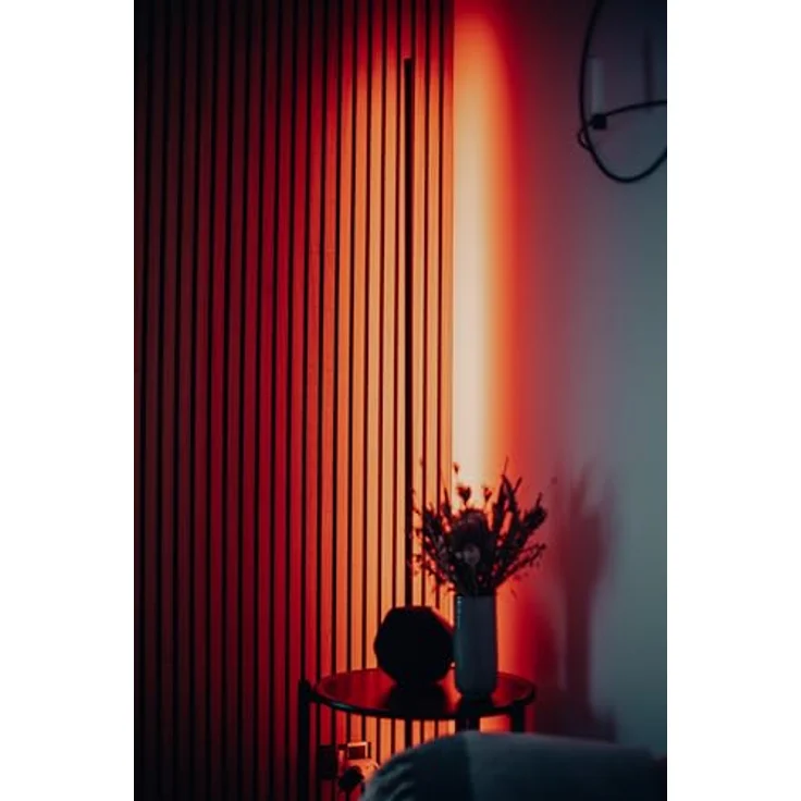 Osram SMART+ WiFi Floor Corner LED Stehleuchte, 12W, 200lm, RGB+TW 3000-6500K, WiFi, Alexa, Schwarz – Bild 3