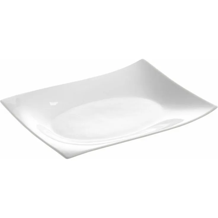 Platte / Teller MOTION eckig 30 x 22 cm / Servierplatte / White Basics / Speiseteller