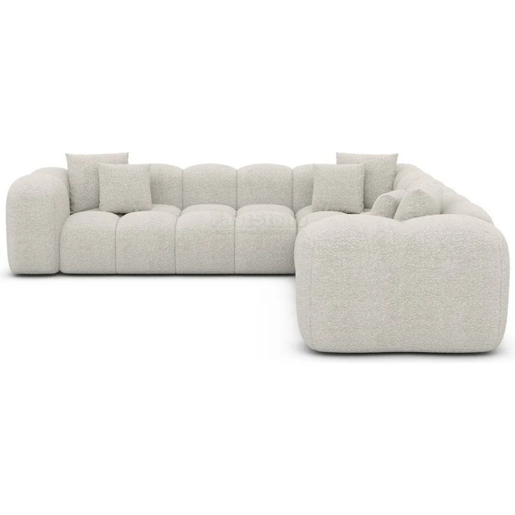 Sofa Dreams Ecksofa Modern Stoff Strukturtstoff Couch Sofa Formentera L Form Stoffsofa, Loungesofa – Bild 2