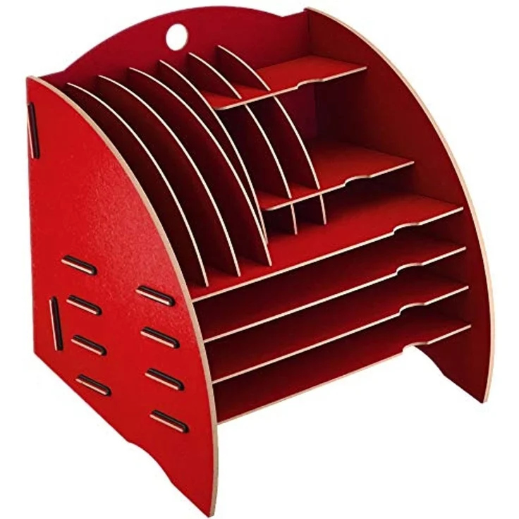 Werkhaus - Ablage Big Organizer Rot Briefablage Stiftehalter Schreibtisch – Bild 1