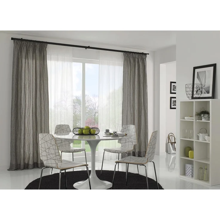 Gardinia Gardinenringe Chicago für Ø 20 mm schwarz-matt 10-er Pack – Bild 4