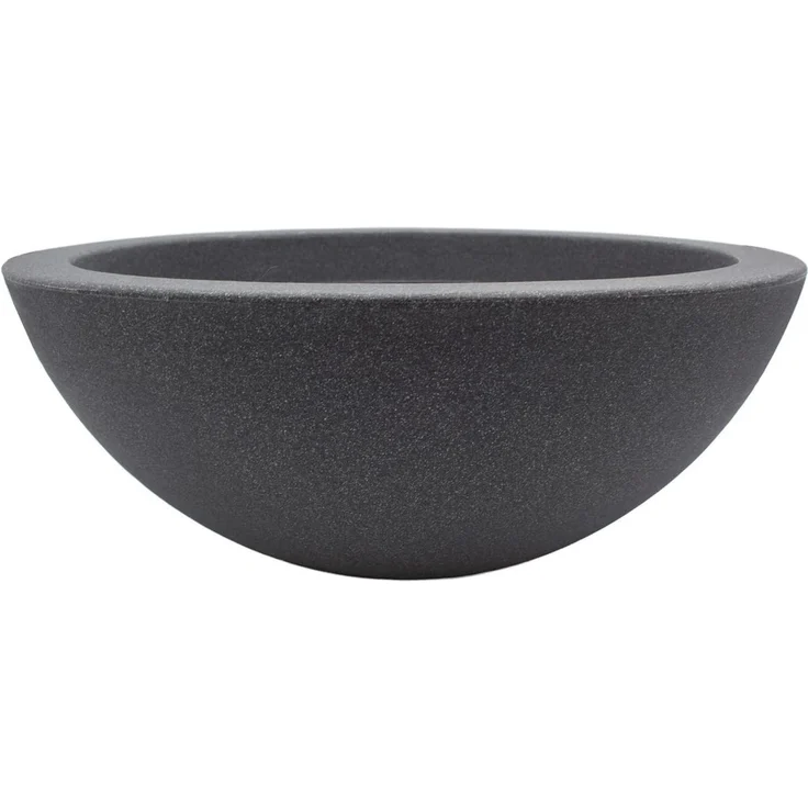 mucHome Pflanzschale Anthrazit Ø 52cm Höhe ca. 20 cm Pflanzkübel Pflanztopf – Bild 2