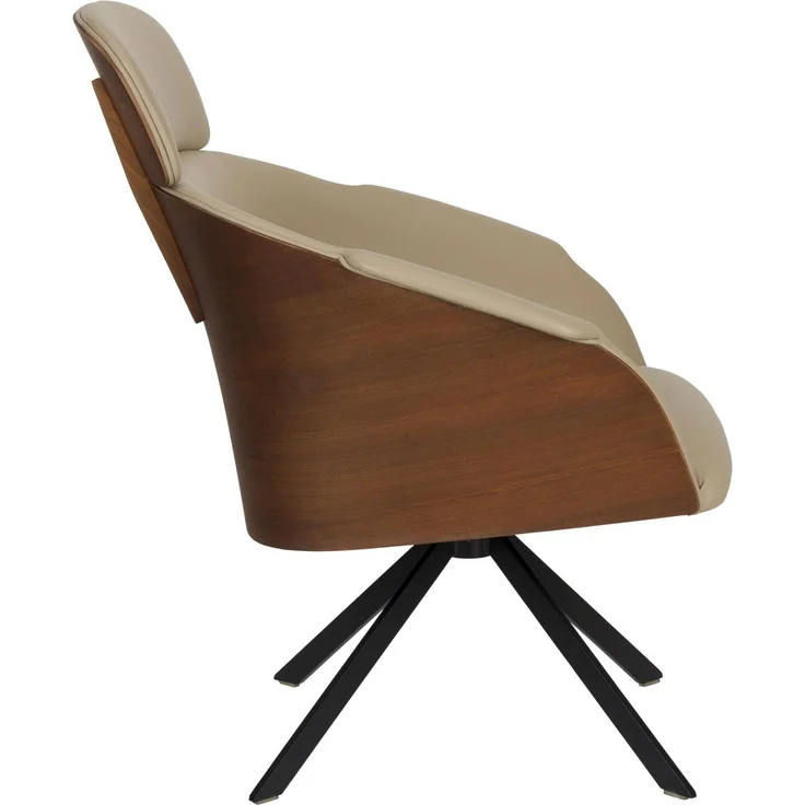 Zuiver Lounge Sessel Frie Design-Klassiker in Beige 71x71x86 cm – Bild 4