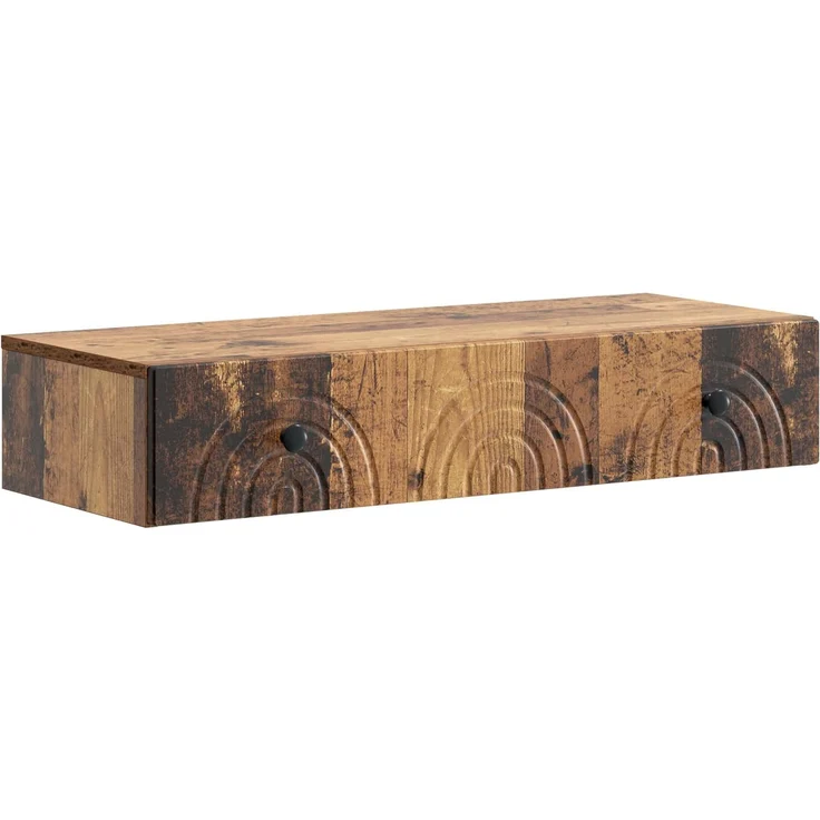 vidaXL Wandmontierter Beistelltisch Altholz 87,5 x 34,5 x 17 cm 898163 – Bild 2