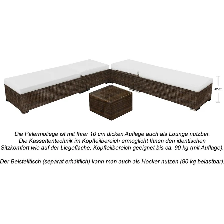 RS Trade Gartenliege Sonnenliege Palermo – Bild 10