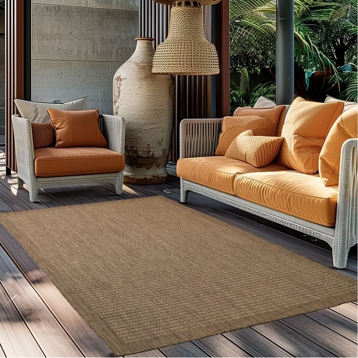 Ayyildiz Teppiche Outdoorteppich GIZA 1410, rechteckig, Höhe: 3 mm, Läufer, In- und Outdoor, Wetterfest, Wasserabweisend, robust