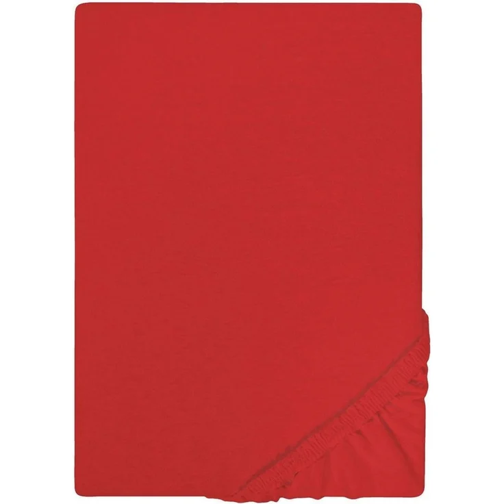 Castell Jersey-Stretch-Spannbetttuch 0077113, rot, 1x 180x200 cm - 200x200 cm – Bild 2