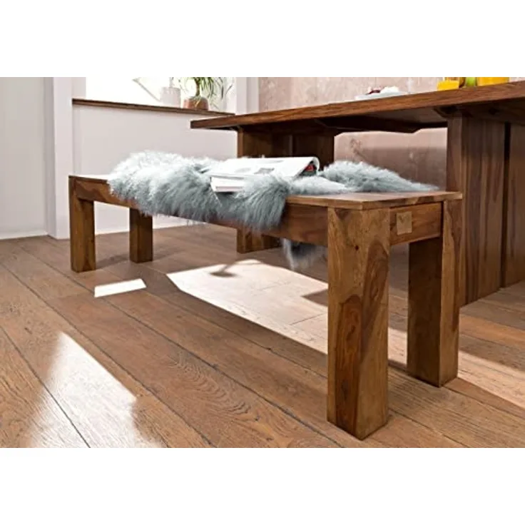 Bank Sheesham 200 x 35 x 45 noble unique lackiert SYDNEY #131