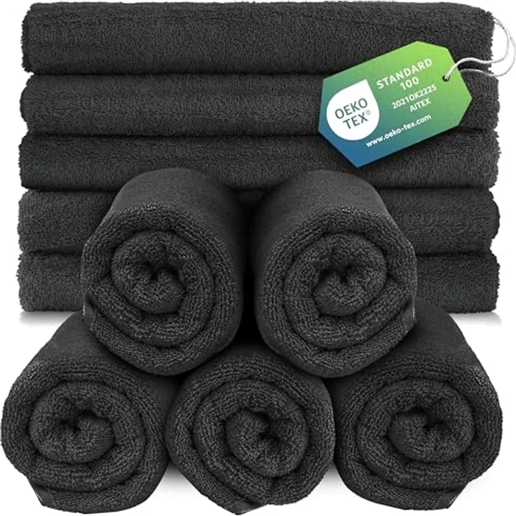 Slummer Seiftuch 10er Set Seiftücher Gesichtshandtücher 30x30 cm Waschlappen, Frottier - 100% Baumwolle (Set, 10-St), Gesichtstuch – Bild 2