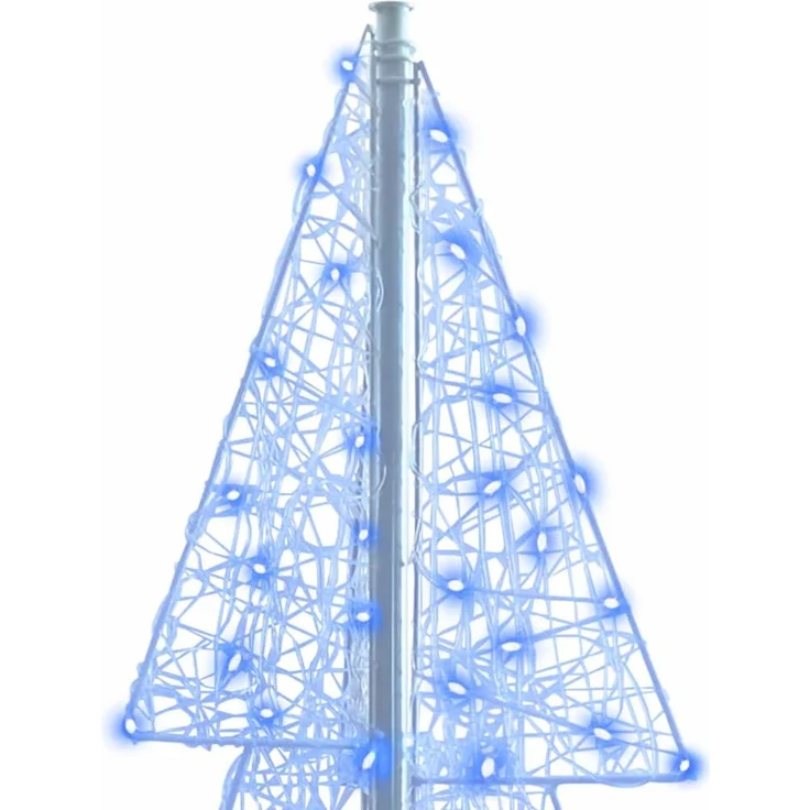 vidaXL Weihnachtsbaum Blau 180 cm Acryl 240 LEDs 42019212 – Bild 6