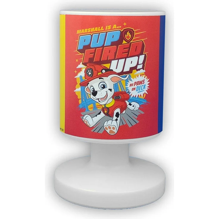 LED Akku Tischleuchte mit 3 Paw Patrol Motiven, per USB aufladbar, Höhe 20cm – Bild 2