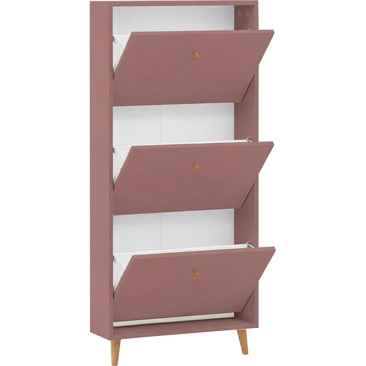 Schildmeyer Bjarne Schuhschrank 160905, Mauve, 59,8 x 19,5 x 131 cm, platzsparend durch geringe Tiefe – Bild 3