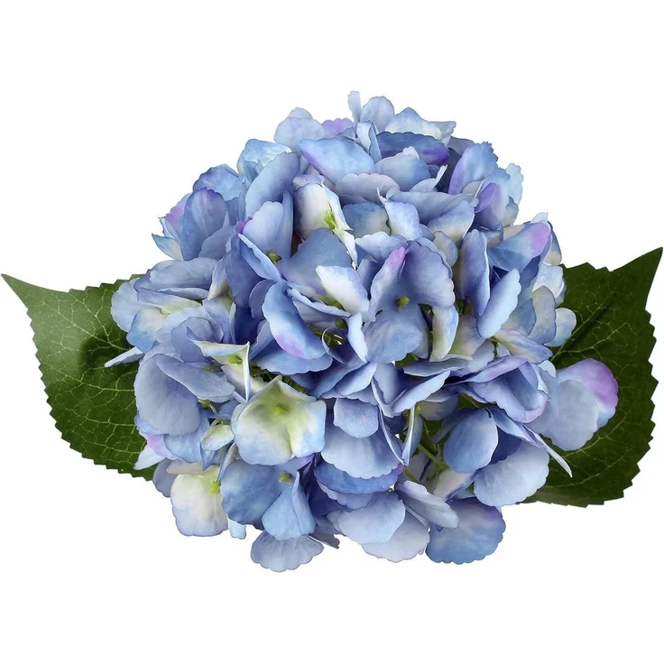 Künstliche Kunsthortensien Blau 53cm 3er Set Deko Kunstblumen – Bild 7