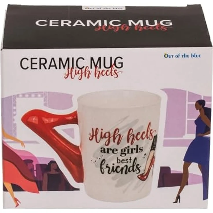 Tasse High heels are girls best friends Kaffeebecher mit Schuh als Henkel 375 ml – Bild 6