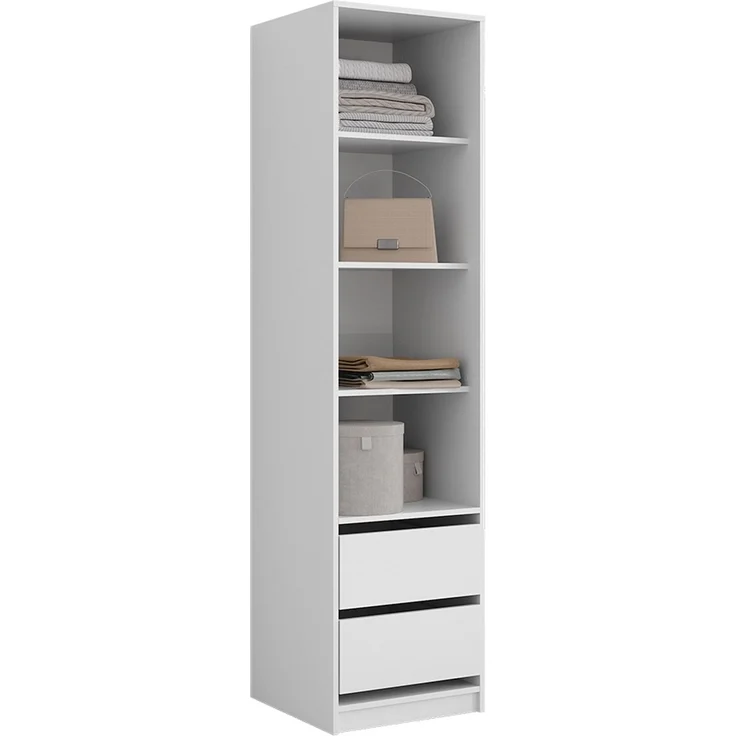 Kleiderschrank Elmo Weiß 50 x 200 cm Vicco – Bild 6