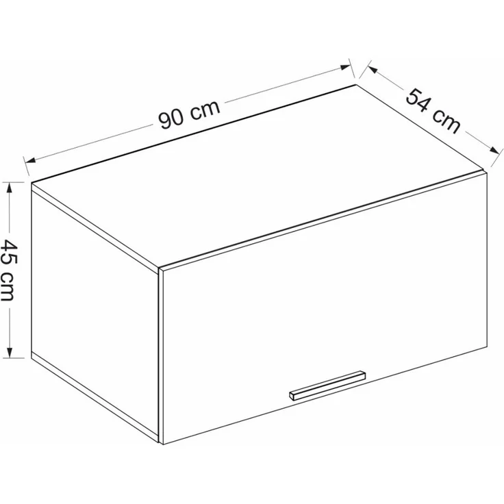 Skye Decor 'Kale 90 - White, Membrane' Hängeschrank, Weiß, 90 x 45 x 54 cm – Bild 6